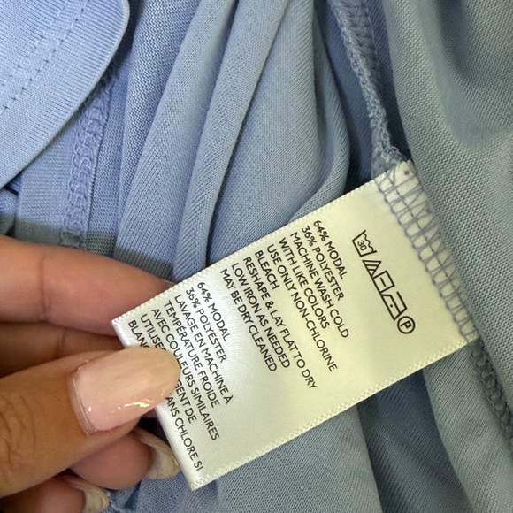 Urban outfitters kimchi blue skort wrap playsuit light blue romper - Picture 5 of 7